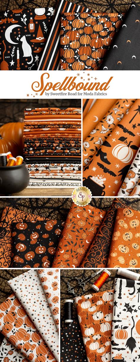 halloween 100 cotton fabric with metallic accents|shabby fabrics halloween.